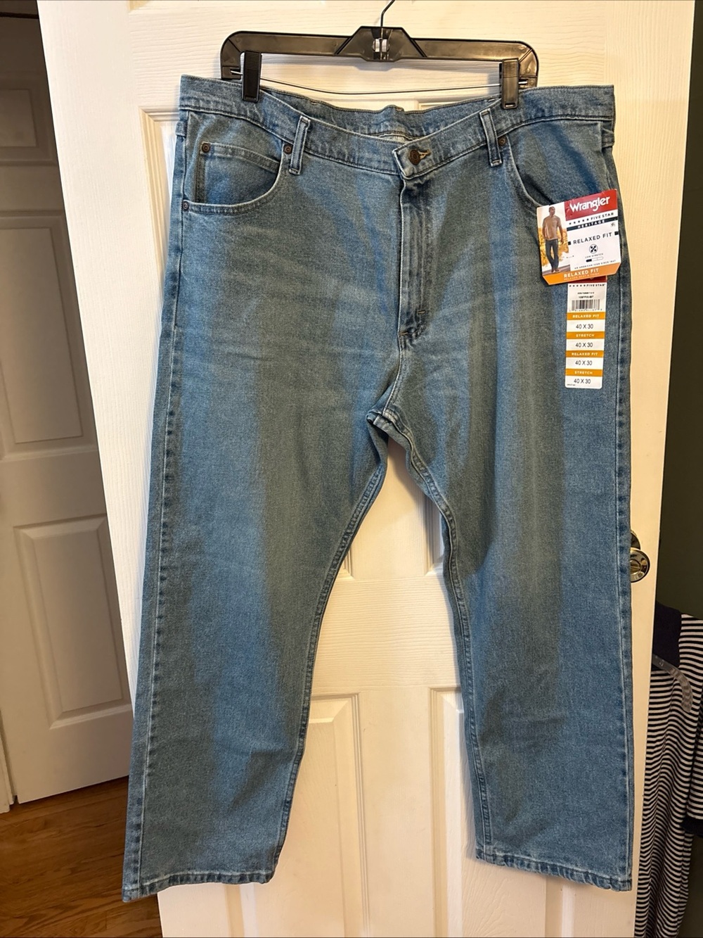 Wrangler Light Blue Relaxed Jeans for Men